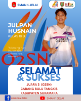 JUARA 3 O2SN BULU TANGKIS 2026